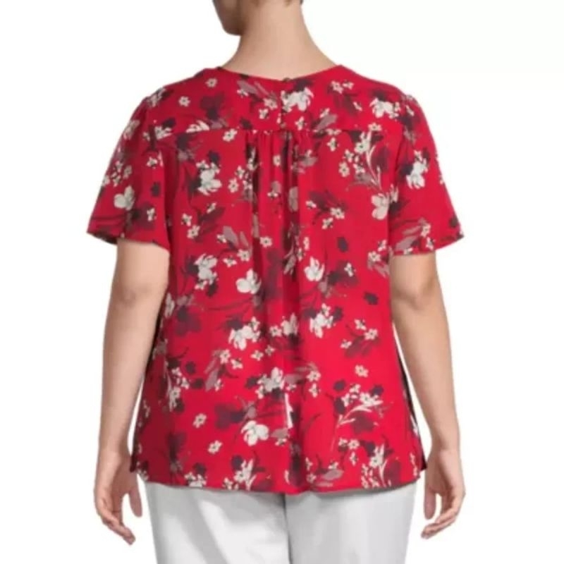 Liz claiborne V neck short sleeve Blouse