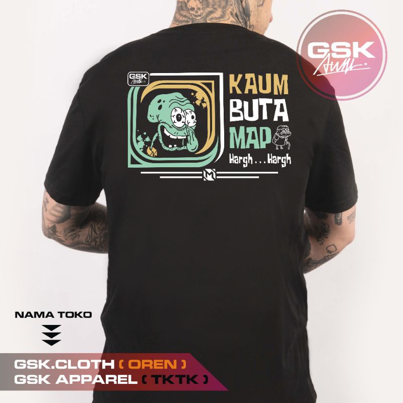 KAOS KAUM BUTA MAP MLBB MOBILE LEGEND T-SHIRT ORIGINAL UNISEX