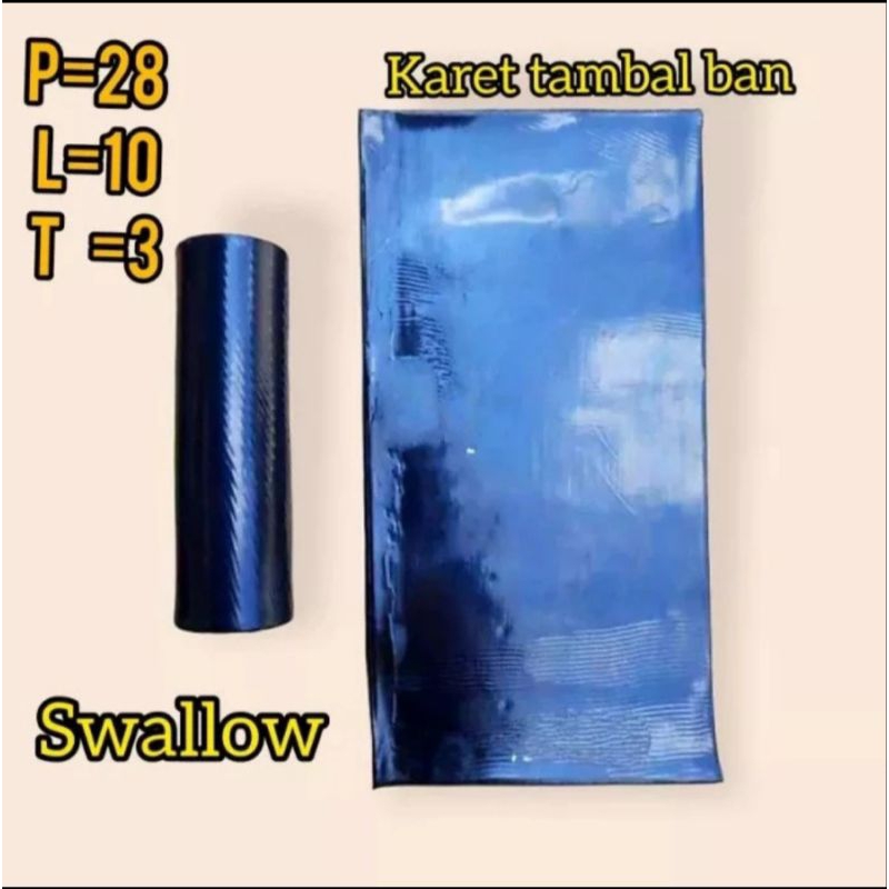 Karet tambal ban bakar swallow,kompon tambal ban swallow original