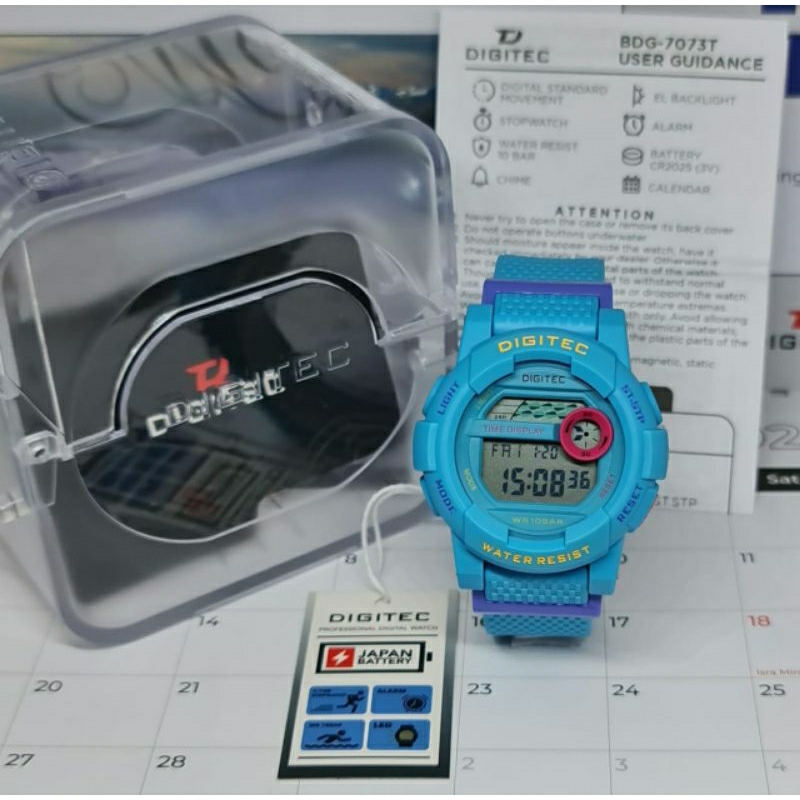 DG 7073 ORIGINAL WANITA JAM TANGAN TERLARIS GARANSI DIGITEC 7073p