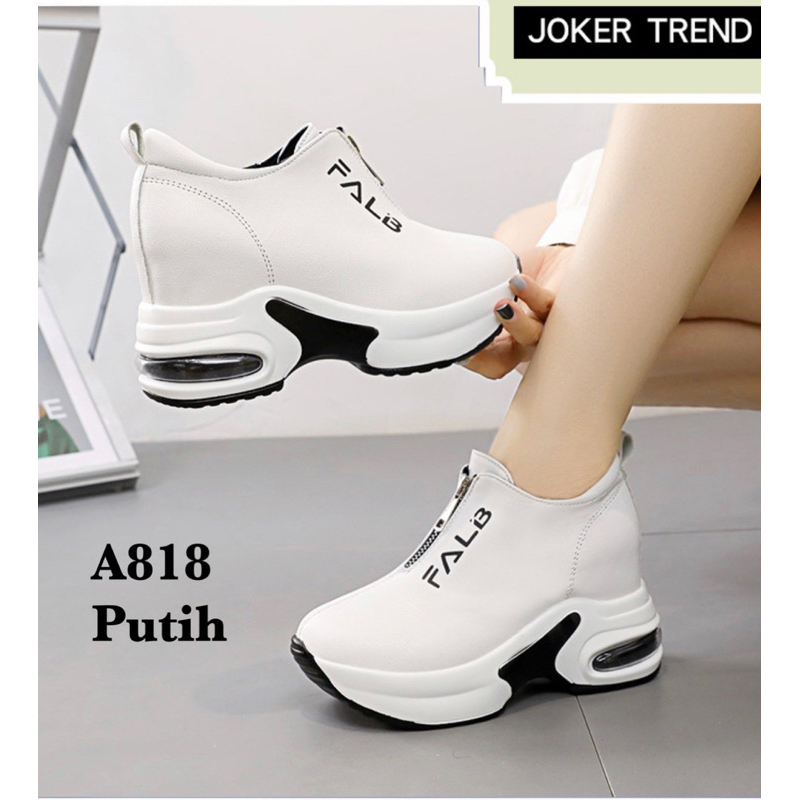 SEPATU WEDGES KULIT FASHION KOREA  A818