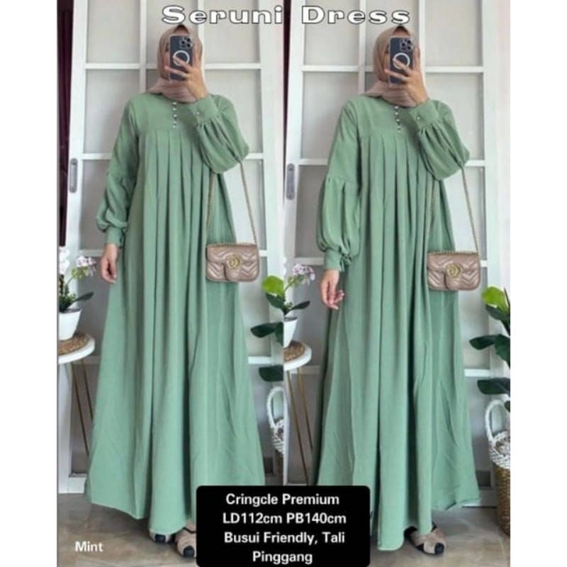 Gamis emos crinkle airflow ld 110
