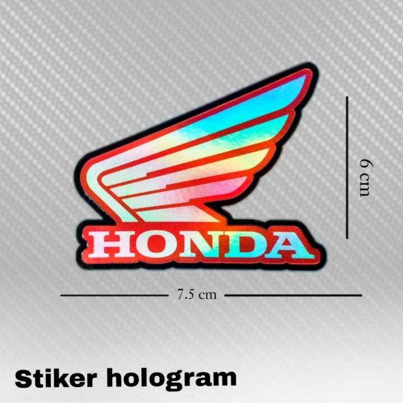 stiker hologram logo honda aman untuk semua kendaraan motor mobil pesawat