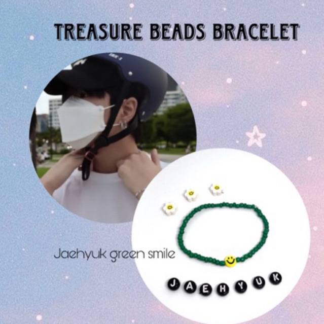 TREASURE JAEHYUK BEADS BRACELET GELANG KPOP TREASURE