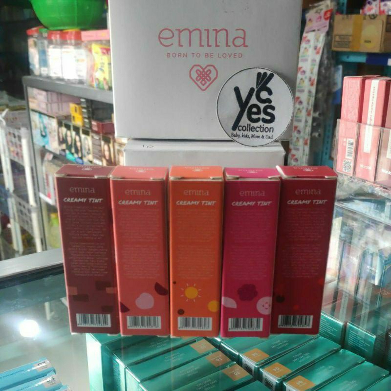 Emina Creamy Tint 3.6 gr ORIGINAL lip Tin Lipstik Creamytint ORI Cair Pelembab Makeup bibir Remaja anak dewasa