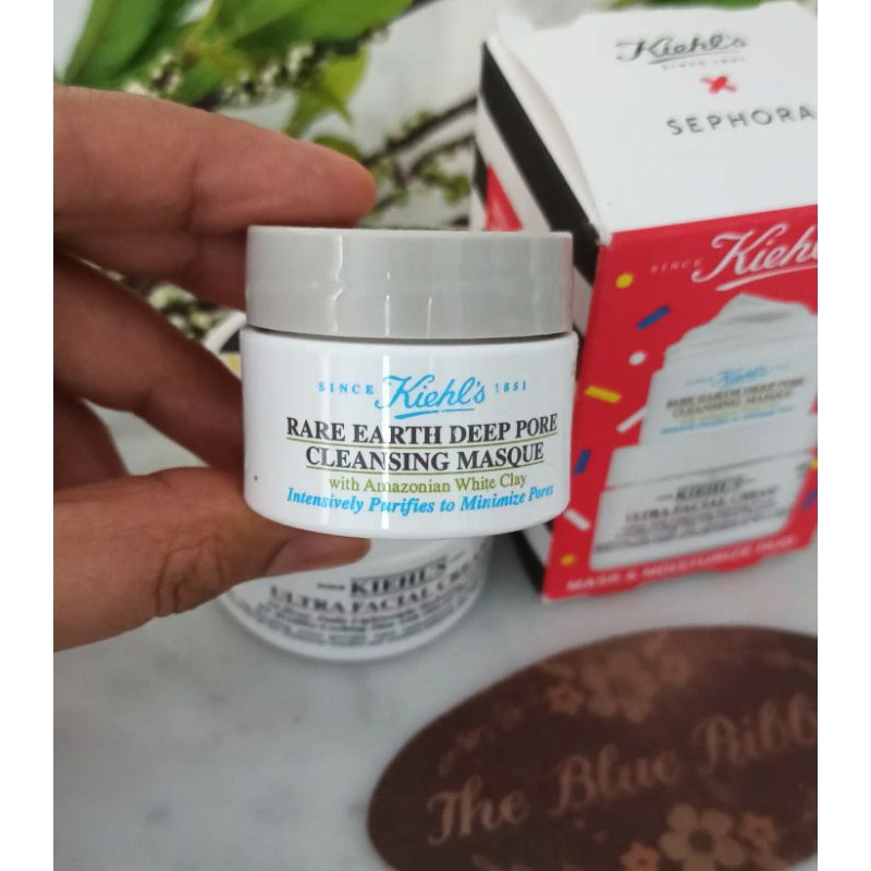 KIEHLS X SEPHORA MASK &amp; MOISTURIZE SET ( ULTRA FACIAL CREAM , RARE EARTH DEEP PORE CLEANSING MASQUE