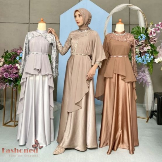 RIZKIYAH 10 IN 1 DRESS MUSLIM WANITA REMAJA KONDANGAN BRUKAT TILLE 10 LOOK JUMBO XXXXL LD 130CM LD 120CM LD 110CM LD 100CM DAN LD 90CM BROKAT TILE MODERN PESTA GAMIS BAJU LEBARAN TERBARU WARNA SAGE GREEN BROWN MILLO RISKIYAH RIZKIYA SAFIRA DRESS GROSIR