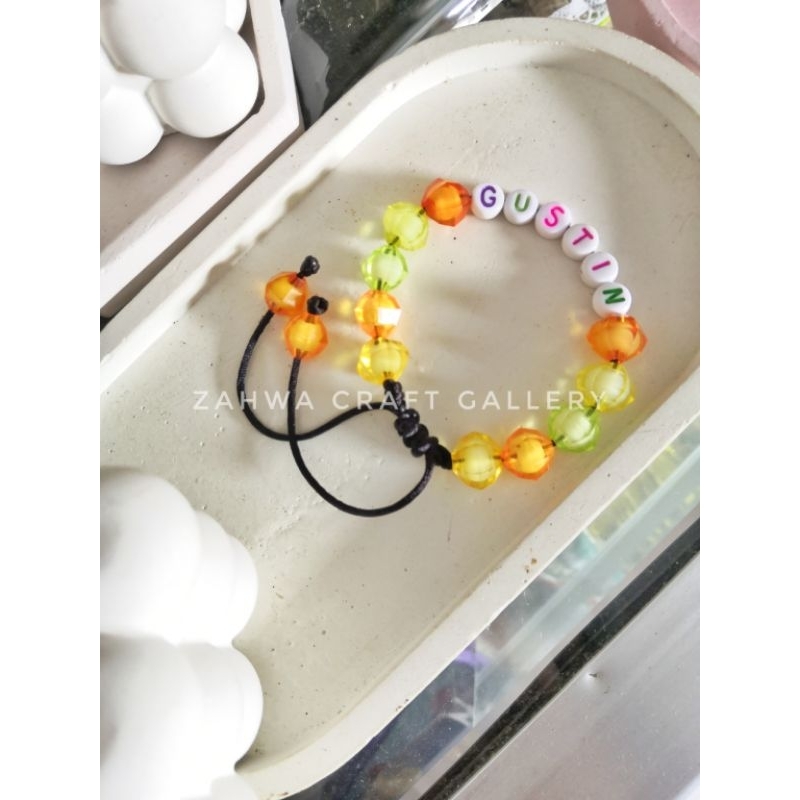 Gelang Manik Custom Nama