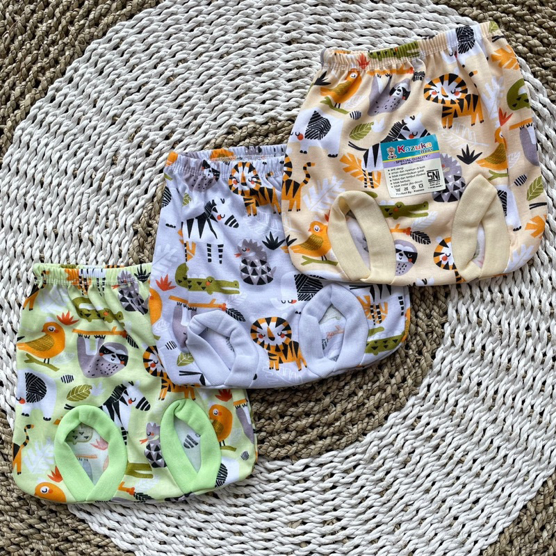 3 PCS Celana Pendek Celana Pop Celana Bayi Bawahan Bayi Celana newborn Hadiah Lahiran Bayi ASYAM BABY
