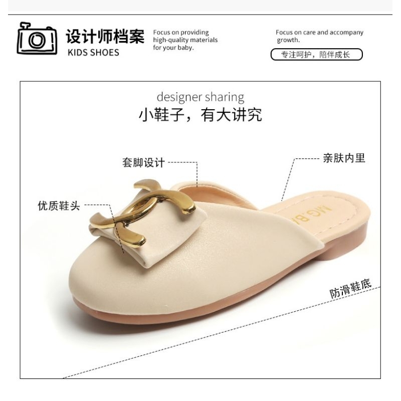 【FREE BOX IMPORT】VF615 - Sandal Flat Anak Fashion Import