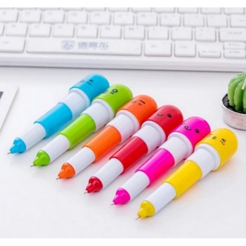 pulpen mini bulpoint model kapsul bulpen lipat pulpen lucu