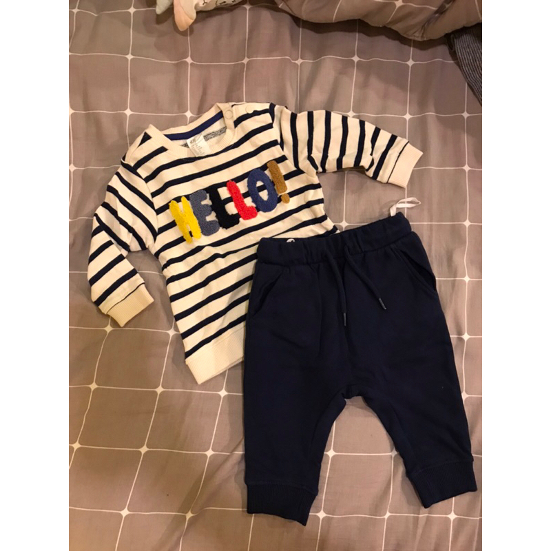 HM baby boy set jogger sweater