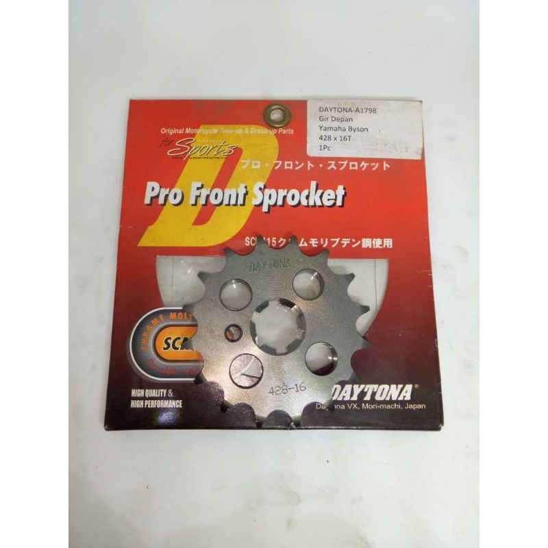 GEAR GIR DEPAN DAYTONA 428-16T YAMAHA BYSON VIXION ORIGINAL
