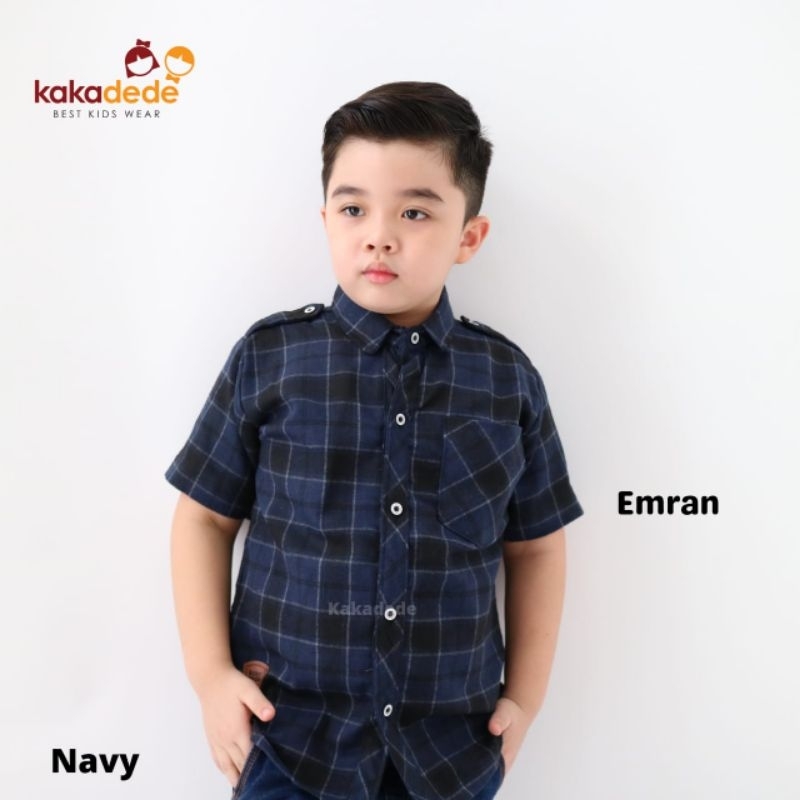 READY ‼️ Kemeja Lengan Pendek Flanel Premium by Kakadede bisa COD Kemeja Flanel Anak Super Nyaman