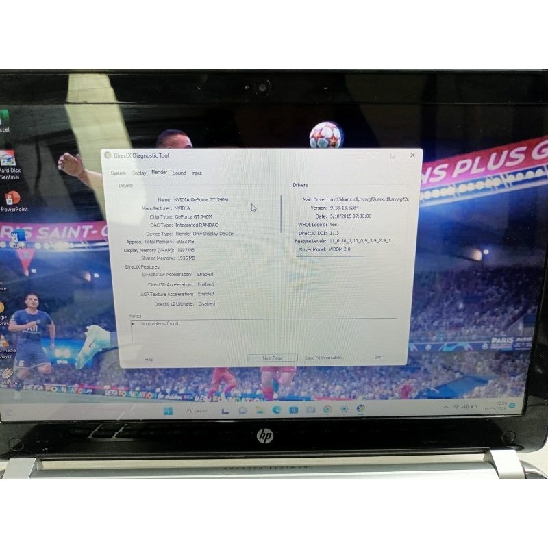 Laptop Hp Pavilion Protectsmart 14 Core i7 Render Nvidia Murah