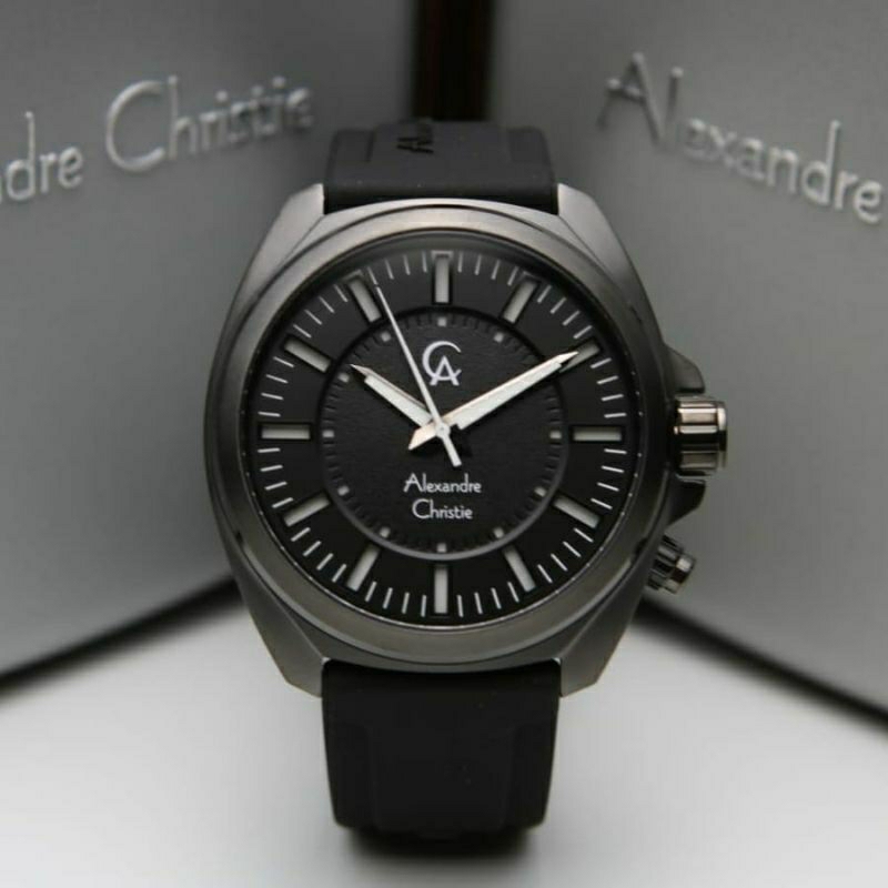 DIJUAL JAM TANGAN ARLOJI WATCH PRIA COWOK COWO ALEXANDRE ALEXANDER CHRISTIE CHRISTI CRISTI AC8631MH 