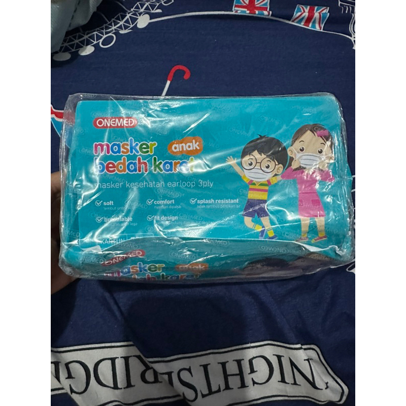 MASKER BEDAH KARET ANAK ONEMED ECER