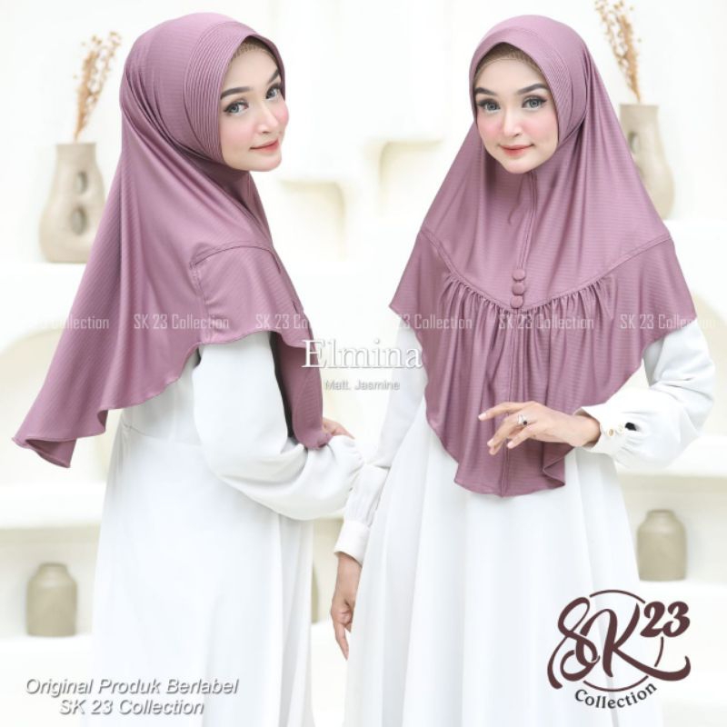 SK23 Elmina | JILBAB SK23 ORI | JILBAB PAD | JILBAB INSTAN | FASHION SK23