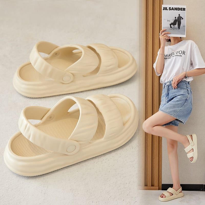 Sandal Gunung Wanita Korea Jisoo Sepatu Sendal Slip On