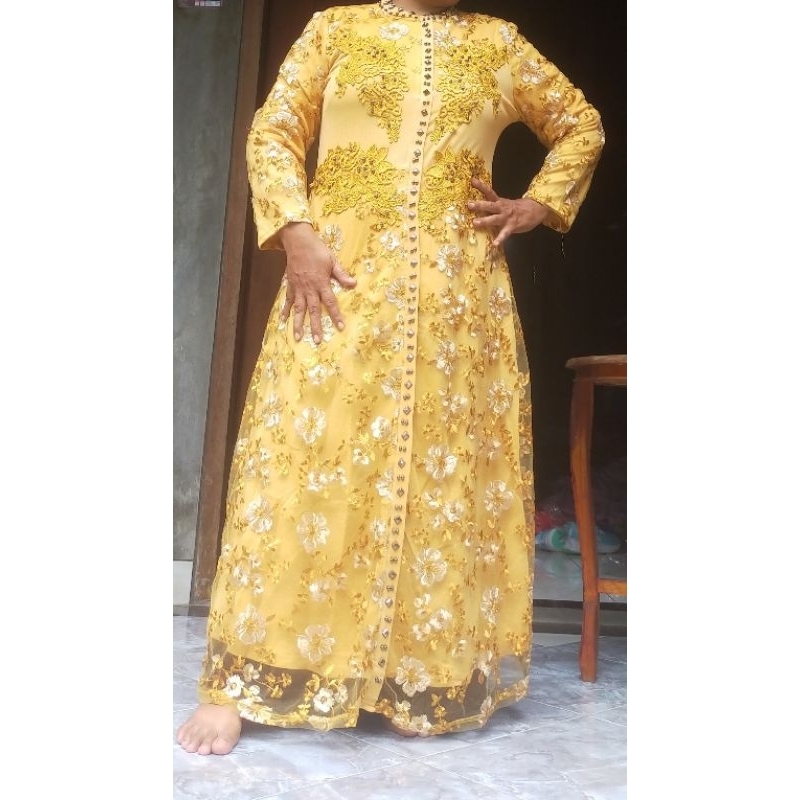 gamis brukat tozzo rajabaju