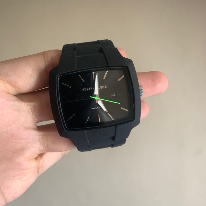 RIPCURL jam tangan analog tour XL hitam hijau NEW ORIGINAL 100%