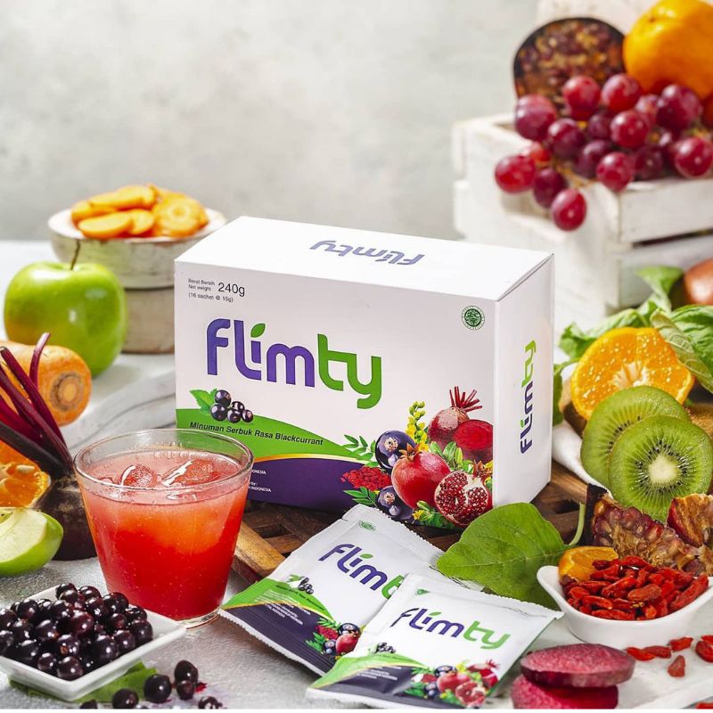 FLIMTY FIBER blackcurrant (100% ORIGINAL) @16sachet