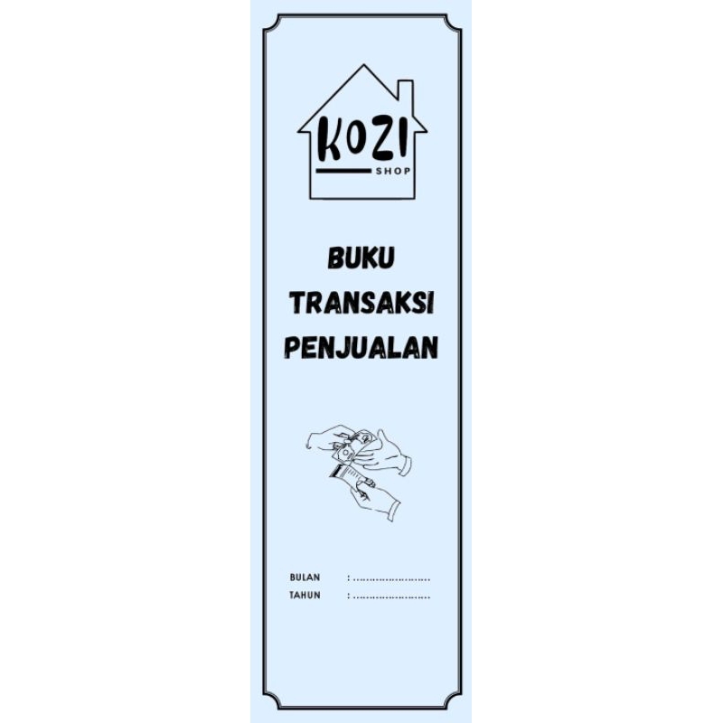 

BUKU TRANSAKSI PENJUALAN PULSA/VOUCER/PAKETAN INTERNET DLL UK 10x30cm ISI.48 HAL