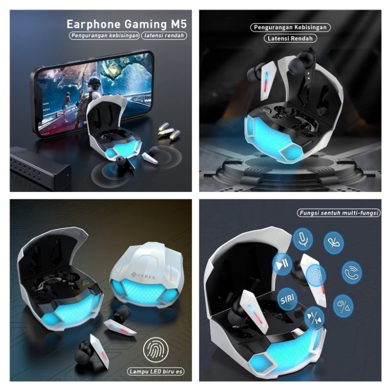 INBEX M5 TWS Gaming Bluetooth Wireless Earphone Headset