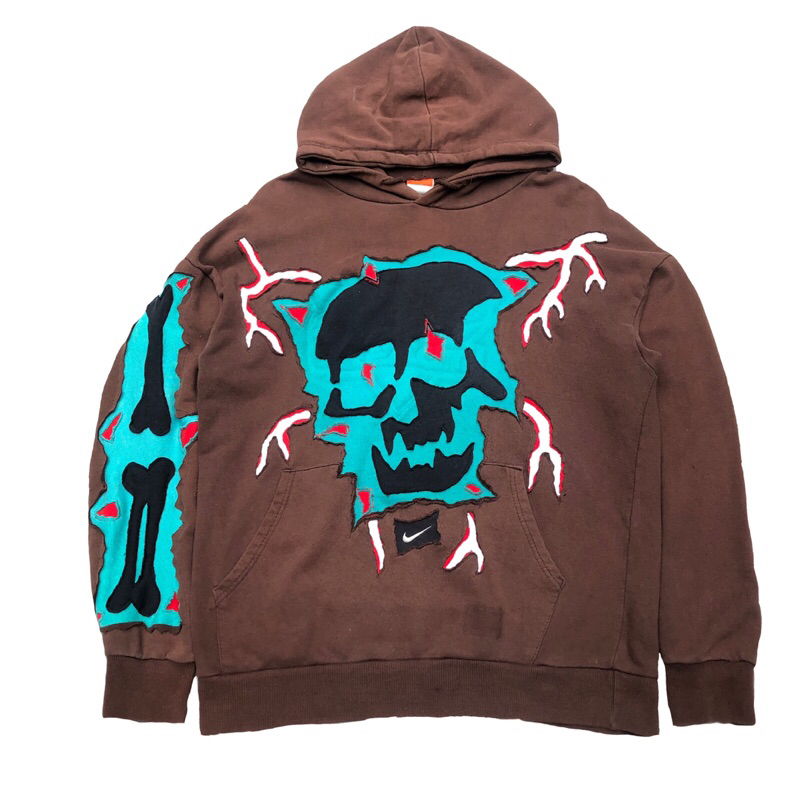 rewoked brown nike hoodie