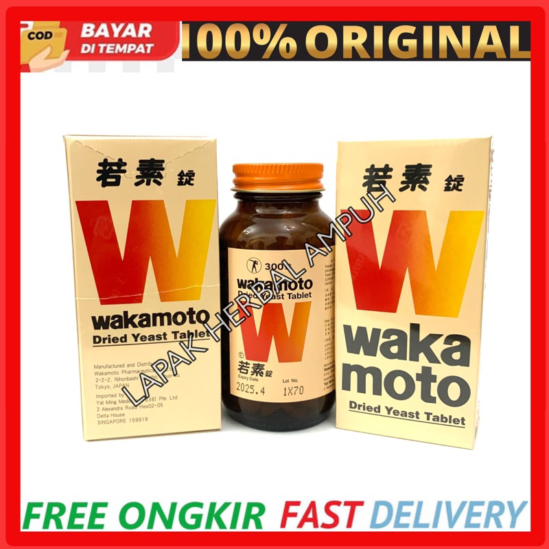 WAKAMOTO DRIED YEAST TABLET ASLI JAPAN