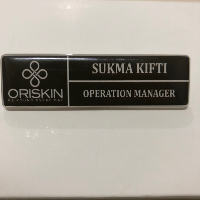 

Name Tag Papan nama dada 8x2 cm custom