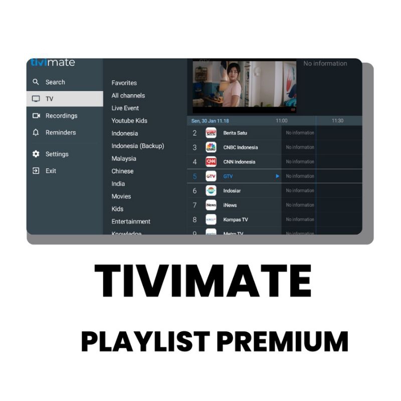 Jual APLIKASI TIVIMATE LIFETIME PREMIUM DENGAN PLAYLIST CHANNEL PREMIUM Shopee Indonesia