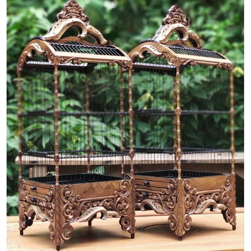 Sangkar pleci ukir sangkar burung kecil