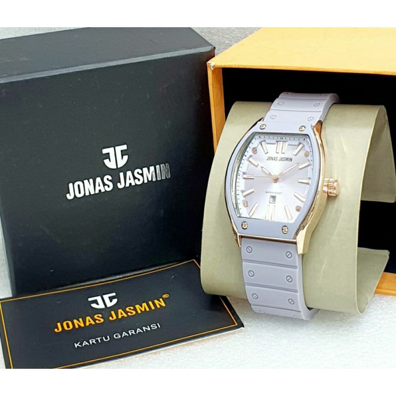 JAM TANGAN JJ WANITA RUBBER TERLARIS KASUAL BISA COD JONAS JASMIN ORIGINAL