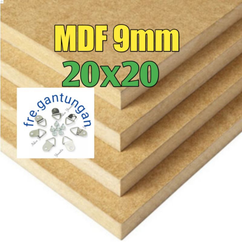 PAPAN MDF MURAH UK 20X20 TEBAL 9MM