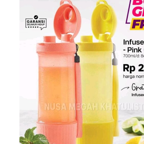 tupperware infused2go (1) infused water 700 ml