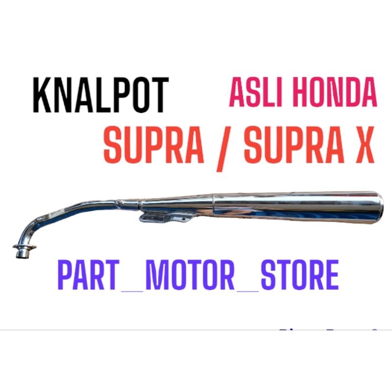 KNALPOT SUPRA X LAMA KENALPOT SUPRA 100 ORIGINAL ASLI HONDA AHM 18350-KEV-880