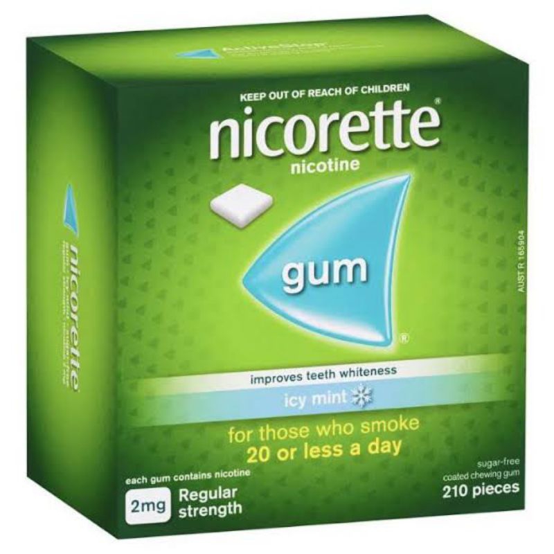 

(READY) NICORETTE ICY MINT 2mg original 2mg fresh fruit 2mg spearmint Australia