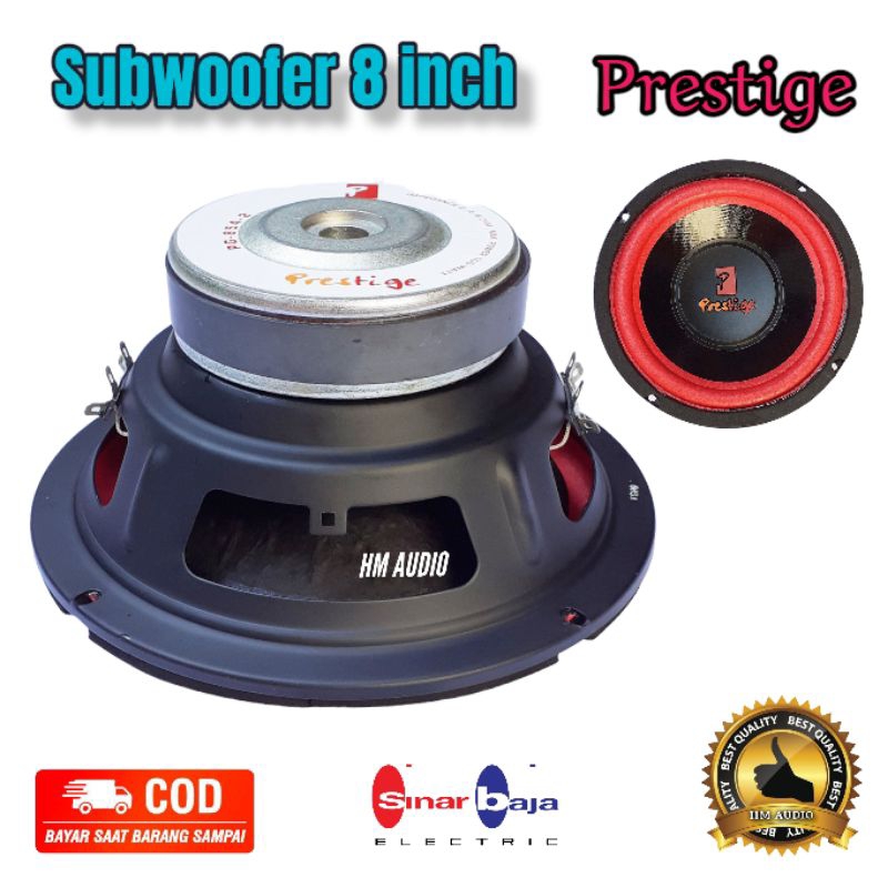 Majutak Gentar45 Subwoofer 8 Inch Speaker 8 Inch Prestige Pg 854-2 Doublecoil