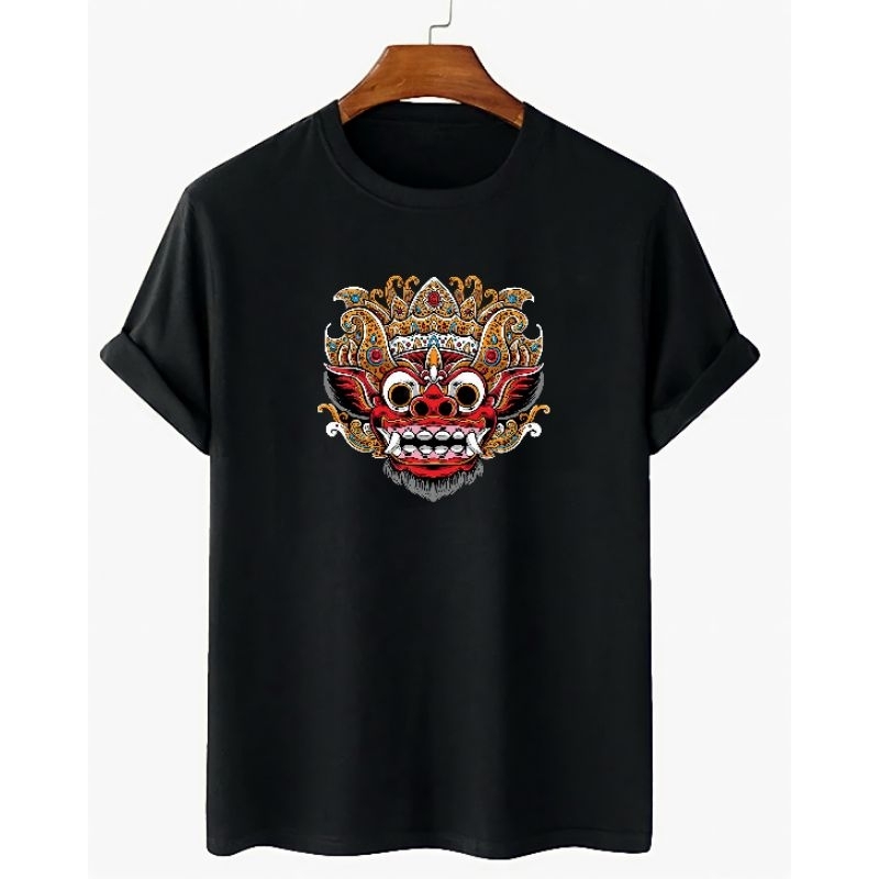 Kaos Pria Kaos Barong Baju Wanita Pakaian Atasan Dewasa Lengan Pendek Baju Bali Kaos Termurah Cod