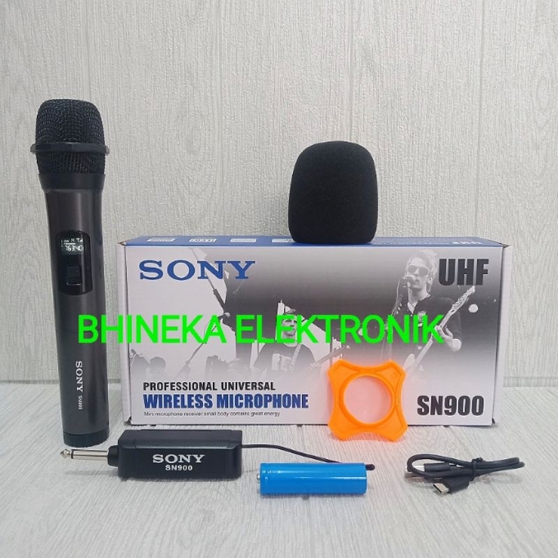 mic wireless sony SN 900 microphone sony sn900 1 mic pegang handheld