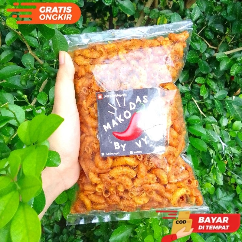 

COD Makaroni Bantet Pedas Kriuk Daun Jeruk 350 gram Makroni Renyah Cemilan Extra Pedas Tidak Pelit Bumbu Kemasan Toples