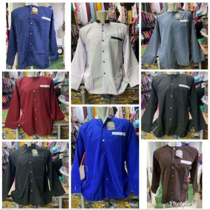 Baju jasko panjang / Baju muslim pria / Baju koko jasko / atasan muslim pria / baju koko dewasa