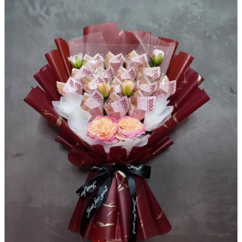 Buket Bouquet bunga wisuda pernikahan ulang tahun acara besar lainnya bisa request