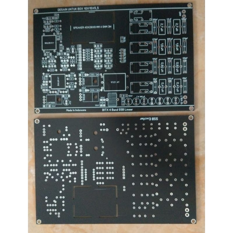 PCB Bitx HF linear Amplifier dengan low pass filter 4 band