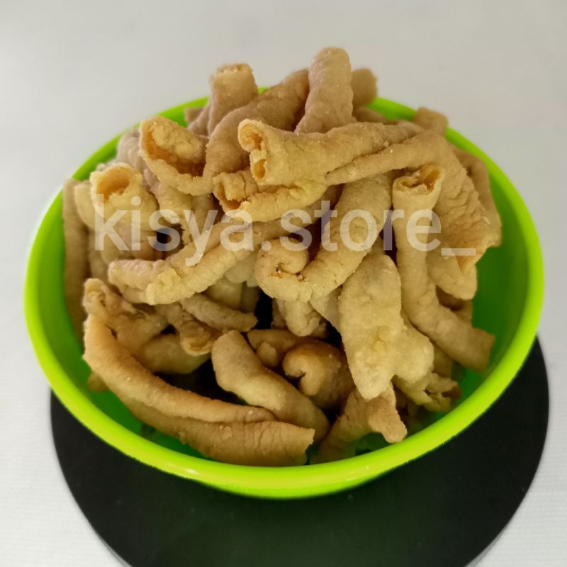 

1000gr (1kg) Keripik Usus Ayam Super Kripik Usus Original BBQ Balado Kiloan