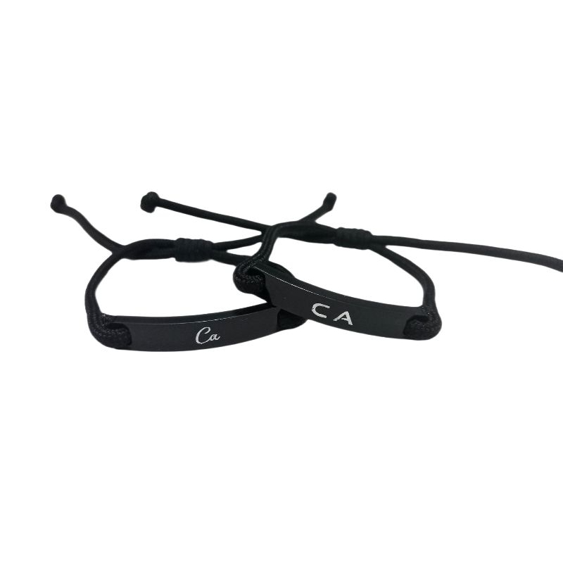 GELANG TALI AKRILIK PASANGAN BISA UKIR NAMA/GELANG TALI/GELANG AKRILIK