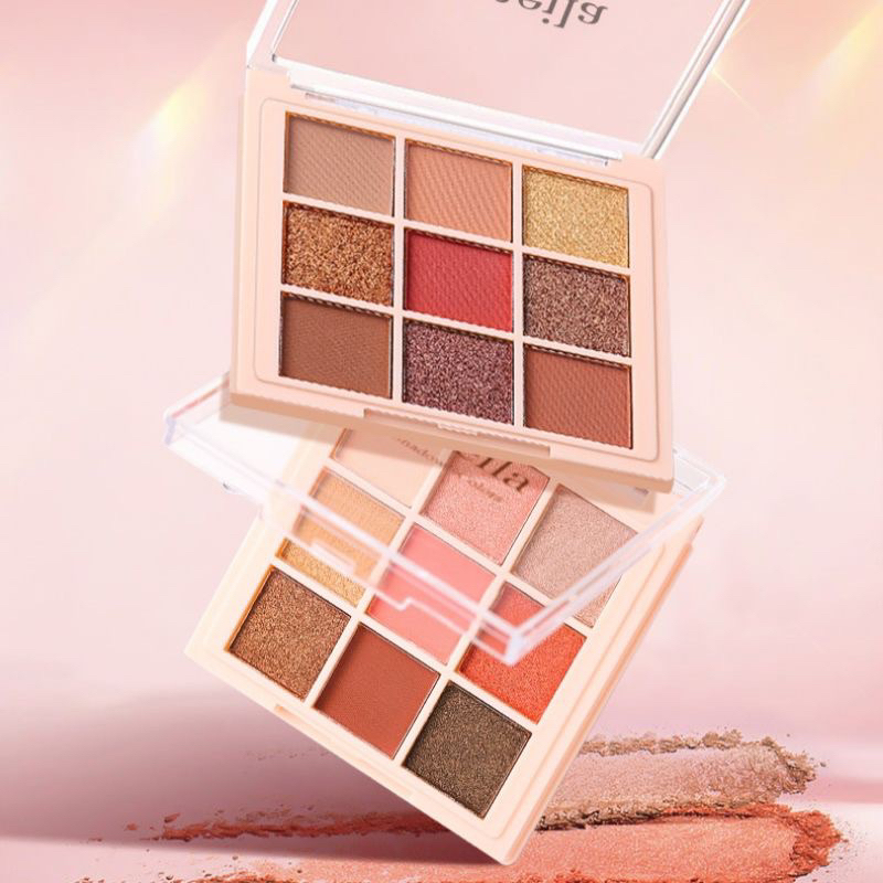 LAMEILA 9 Colors NEW Eyeshadow Free Kuas Pallete Waterproof MH