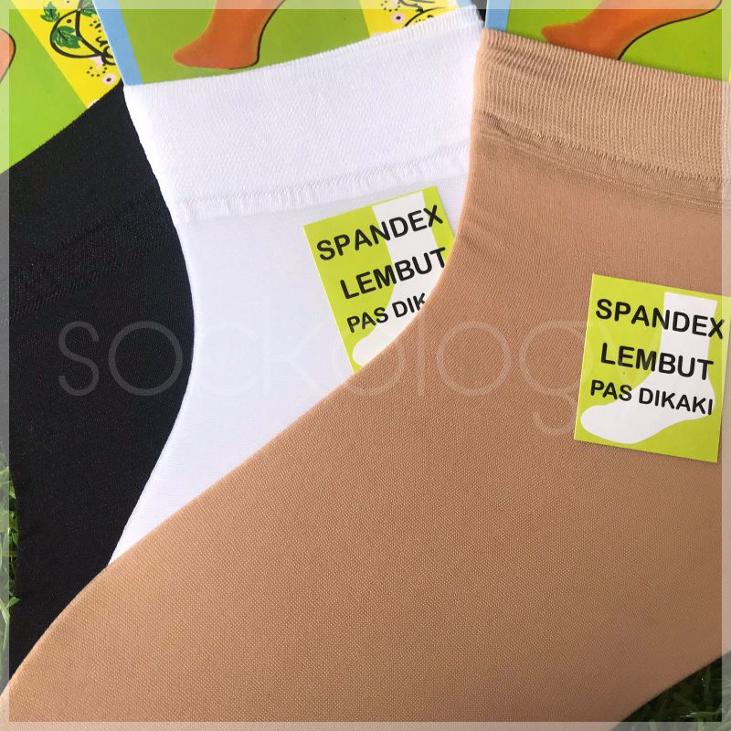 (Min 3pcs @3.250) Kaos kaki mata kaki stoking spandex Fit BoB tipis lembut pas di kaki