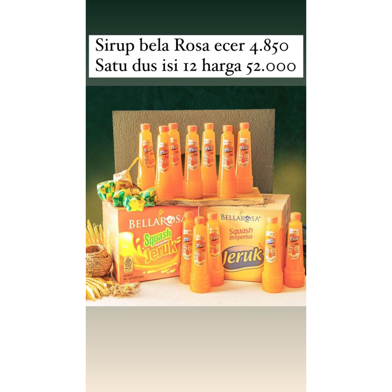 Sirup Bellarosa || Paket Hampers || Bellarosa 4+1 || Bellarosa PAKET SIRUP
